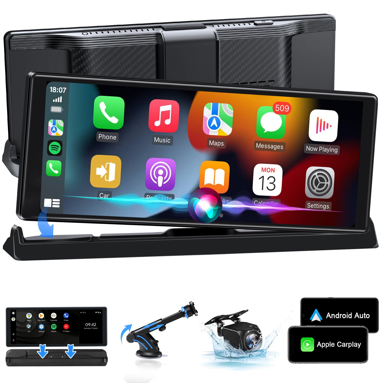 【値下げ】カーディスプレイ　Apple Carplay/Android Auto Amazon.com: 【Exclusive Bracket】 10.26